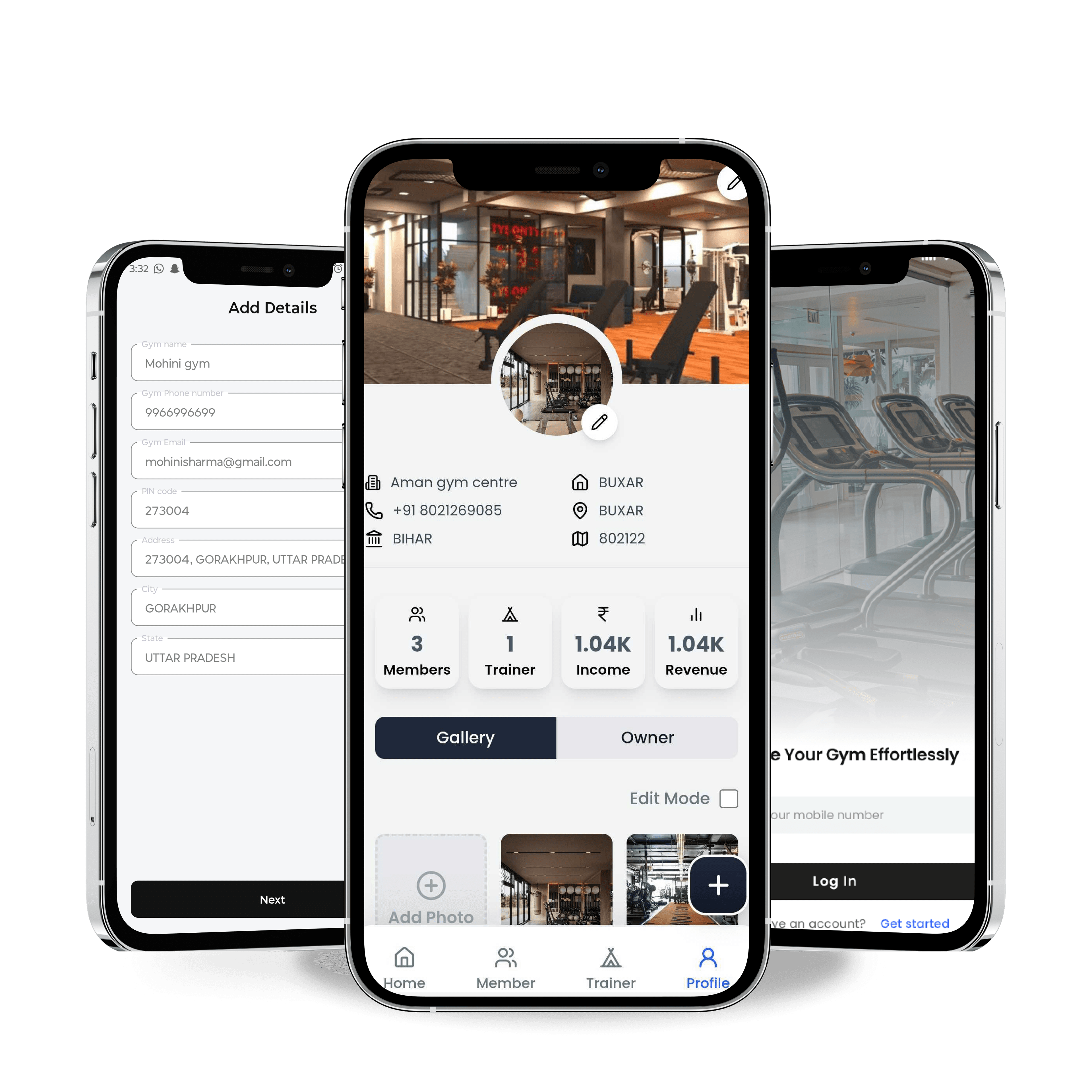 Multiple gyms onboarding